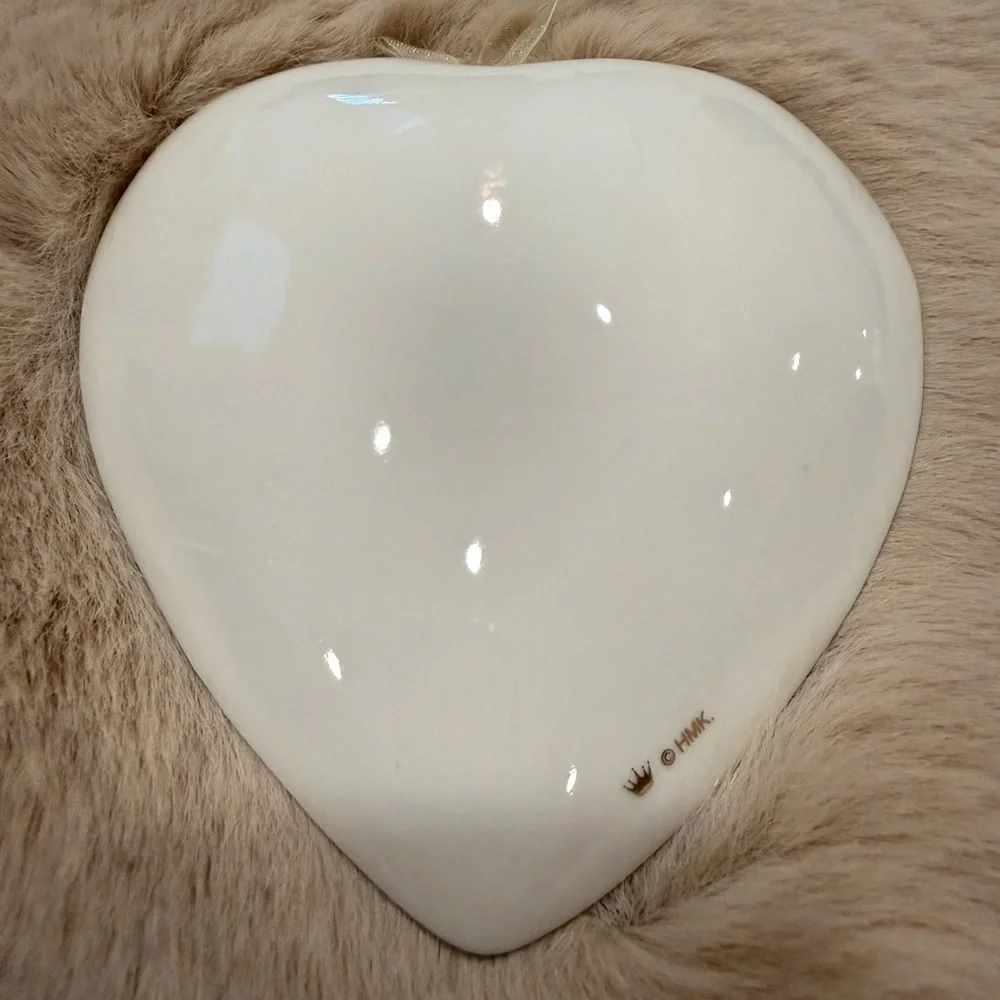 Hallmark Heart Wedding Ring Holder Christmas Ornament